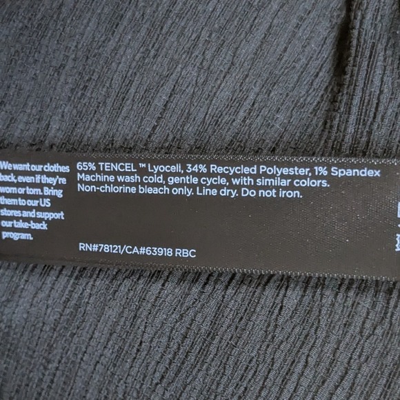 Eileen Fisher Black Wide Leg Pants - Picture 5 of 8